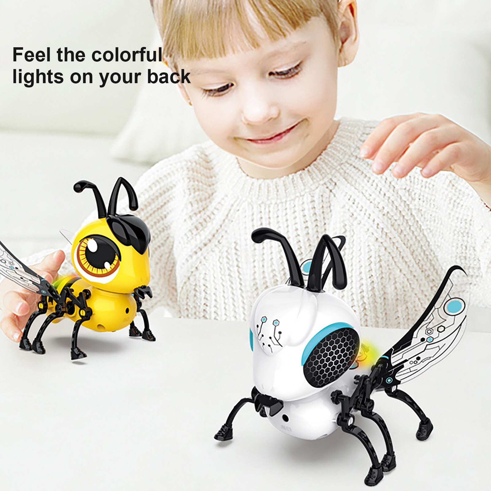 Assembled DIY Induction Simulation Bee Children's Toy Lighting And sound Effects