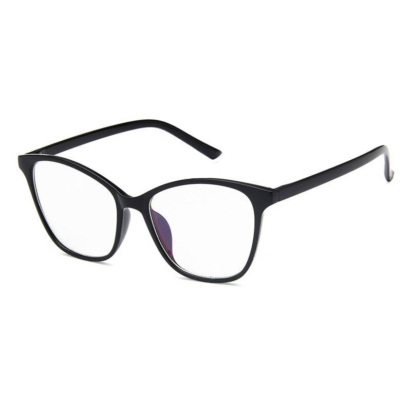 Lunettes œil de chat pour femmes, rétro, Transparent, sans dioptrie: C1