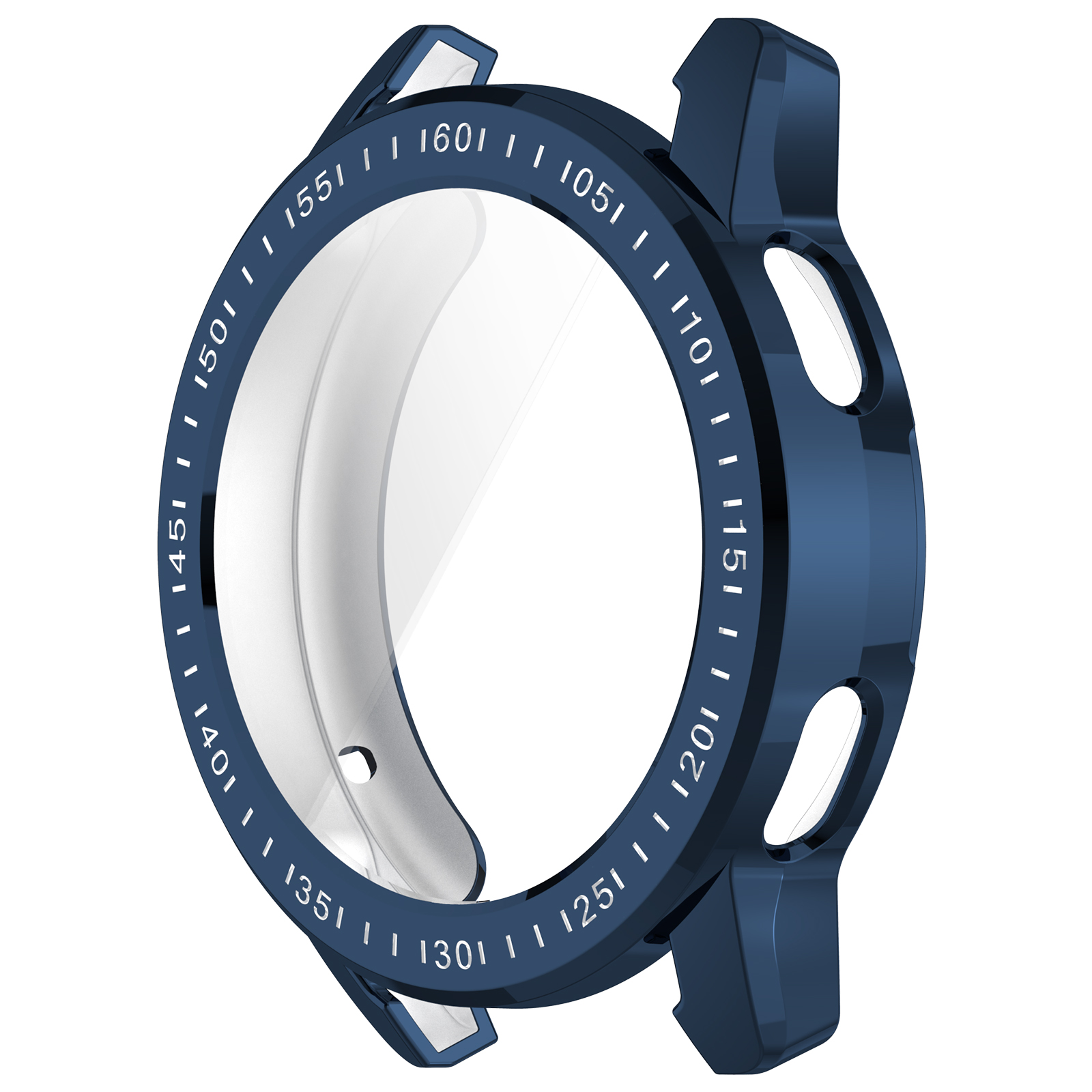 Funda protectora de pantalla para Xiaomi Watch S3, cubierta protectora suave de TPU, accesorios de parachoques, marco Protector de silicona para reloj: Medianoche azul