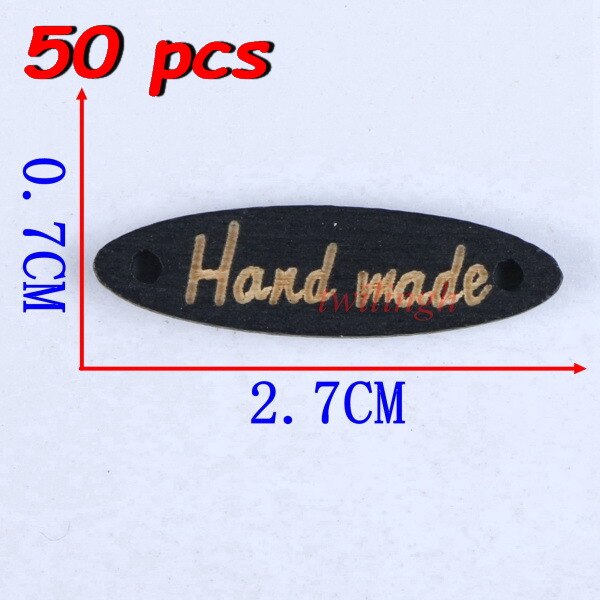 twilingh 50Pcs Natural Color Wooden Buttons Handmade Letter Love 2 Holes: shape 8 50pcs