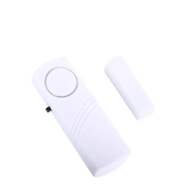 Trådløs indbrudsalarm, dør, sikkerhedsbeskyttelse, vindue, med magnetisk sensor, trådløst hjemmesikkerhedssystem, længere system 90db: Gul