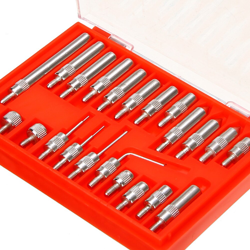 22pcs/set Thread Accessories Tip Probe High Speed Steel Tool Measuring Pin Dial Indicator Curved Test Taper Instruments Pointed