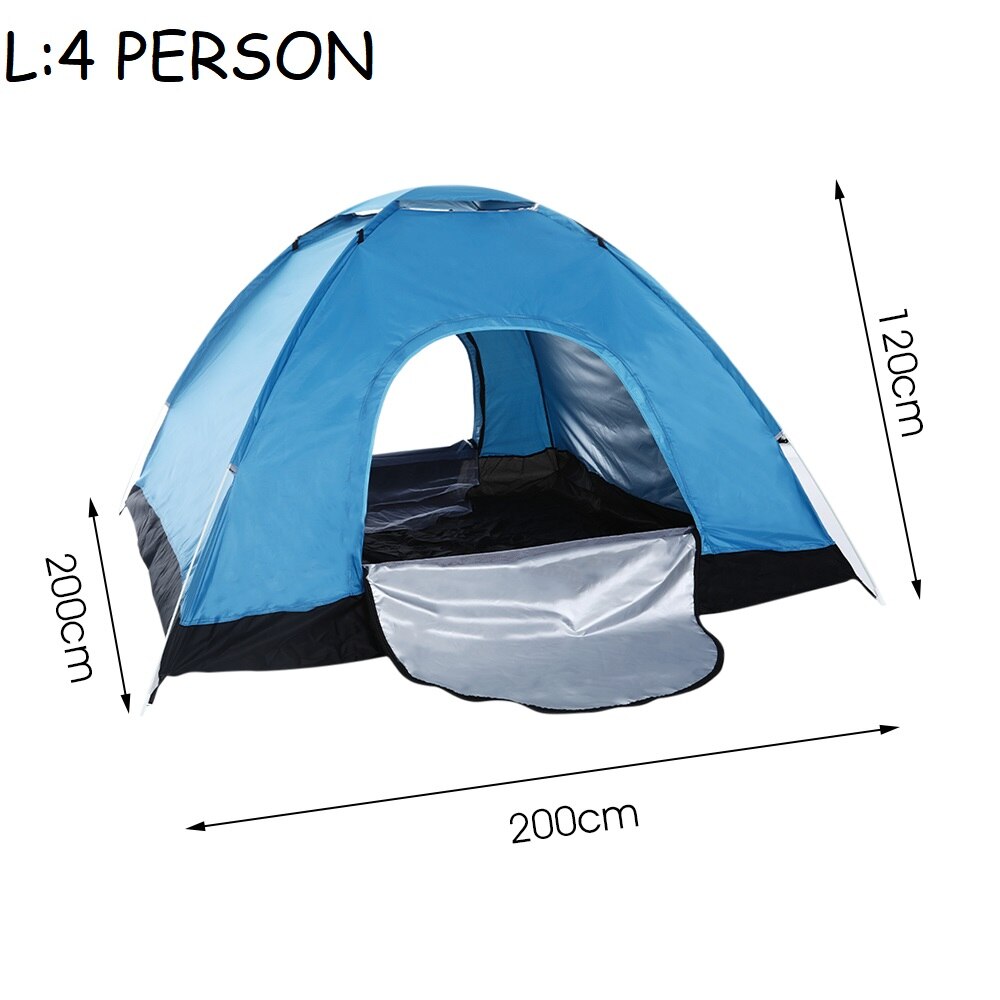 2-4 Persoon Pop Up Automatische Tent Instant Camping Tent Backpacken Familie Dome Tenten Voor Camping Wandelen Reizen: L 4 PERSON