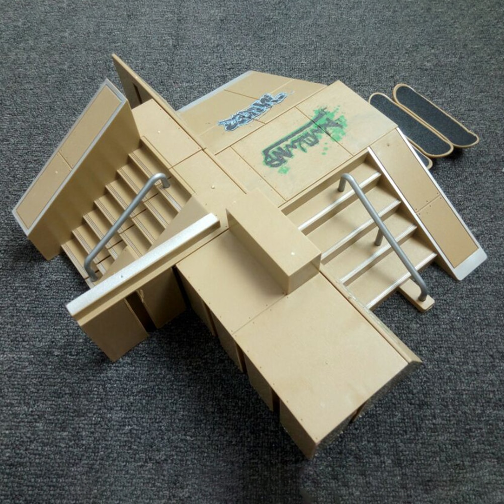 Finger Skate Board Park Kit Rampe Teile für Finger Skateboard Durable Ultimative Parks Ausbildung Requisiten Extreme Sport