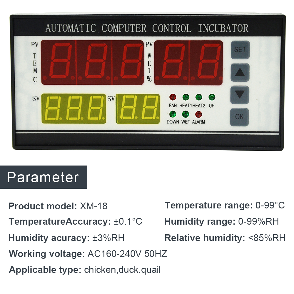 220V XM-18 Controller Broederij Machine Digitale T... – Grandado