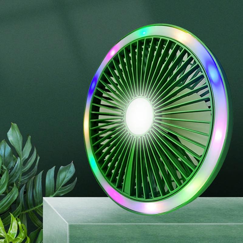 K32C 2 in 1 Lanterna da campeggio a LED portatile con ventola a soffitto Appesa ricaricabile