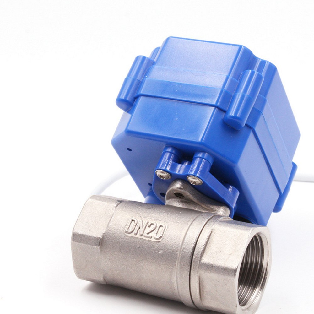 Cwx -15n kuleventil med elektrisk aktuator  dn20 ip65 kuleventil rustfritt stål miniatyr toveis ventil motorisert kulventil