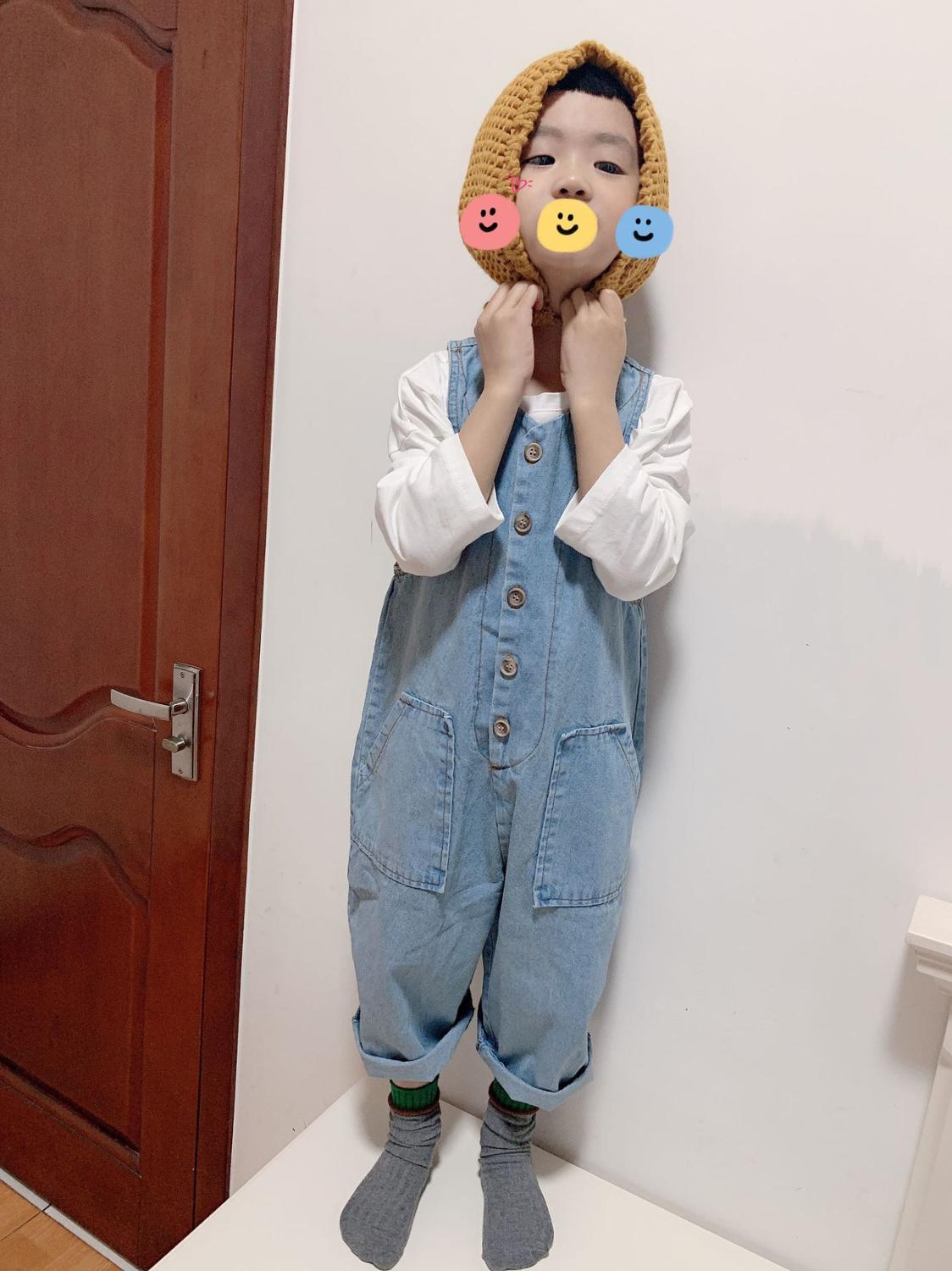 Lente Zomer Kinderen Denim Jumpsuits Koreaanse Stijl Losse Retro Mouwloze Unisex Kids Overalls Zachte Casual Broek