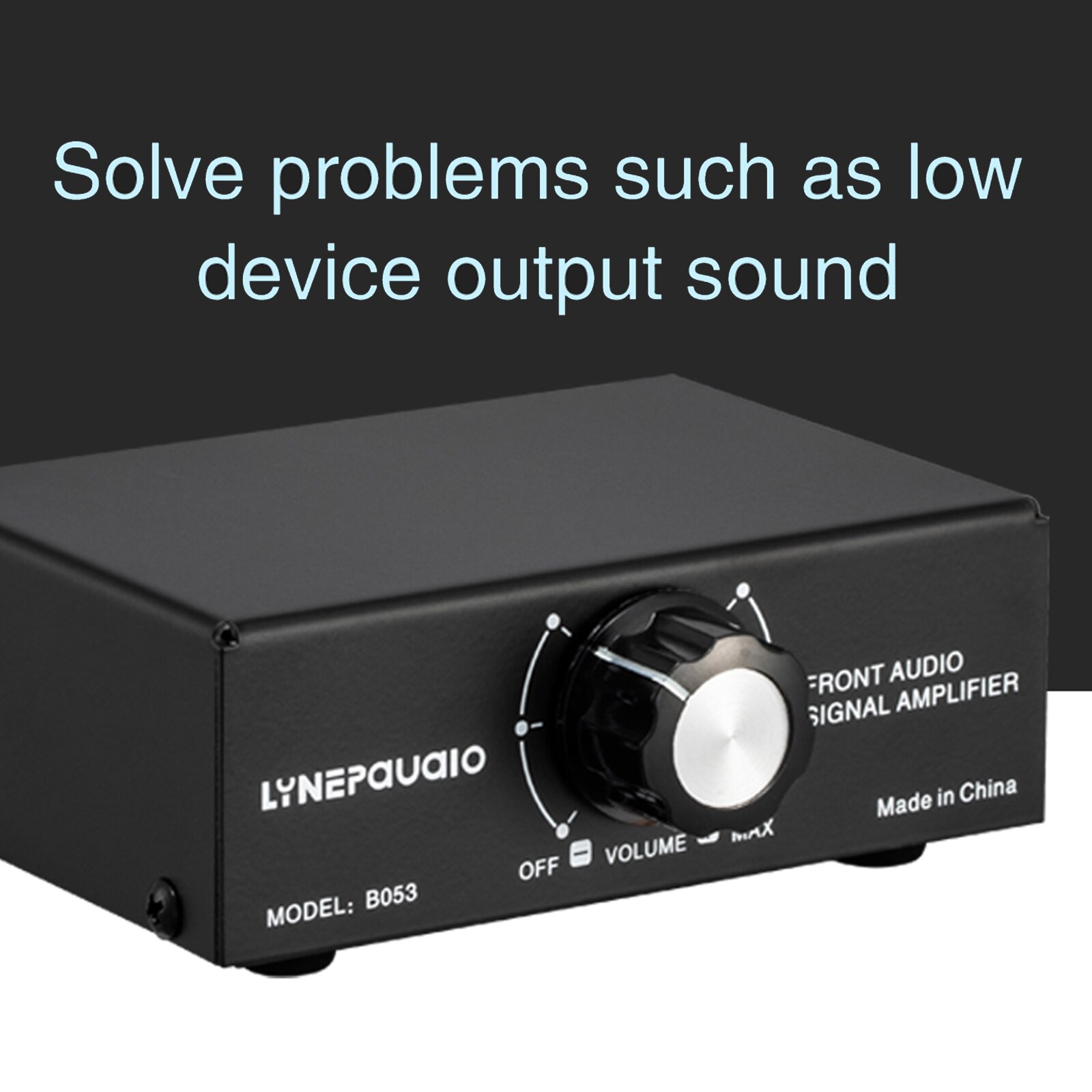 Front Stereo Sound Amplifier Headphone Speaker Amplifier Booster Amp Volume Control