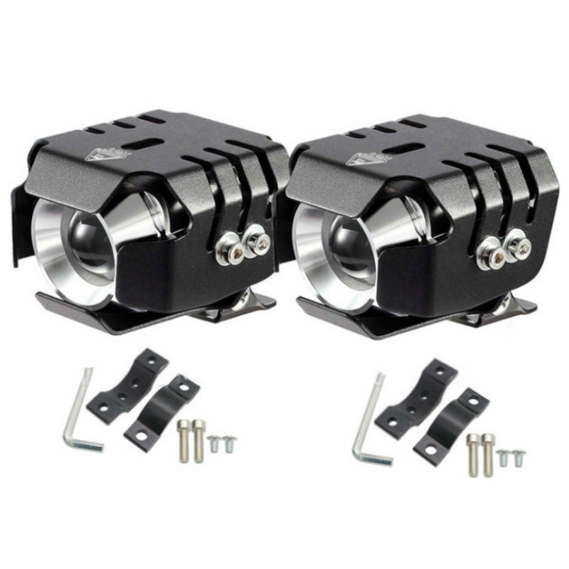 20W LED Motorcycle Off-road Decorative Lamp Projector Headlight Driving Spotlight Scooter Styling Light: 2set