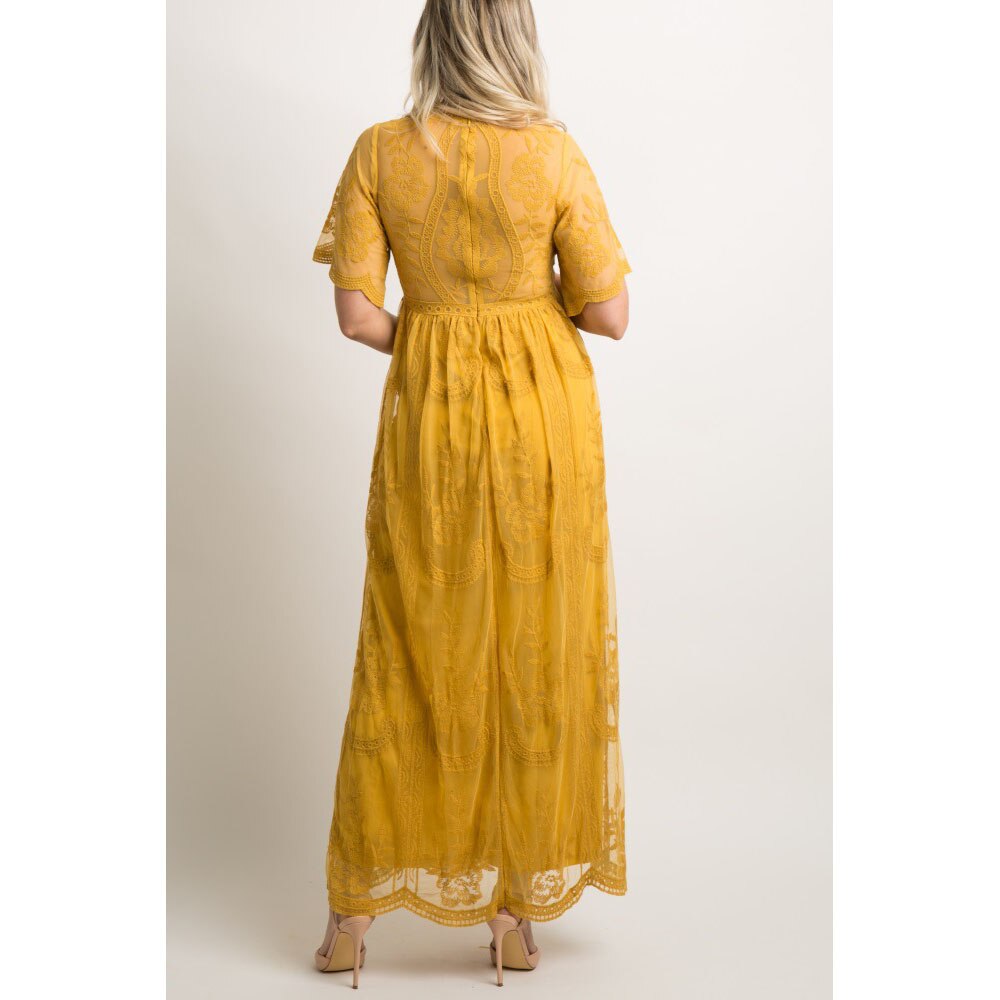 Summer Long Maternity Dresses For Photo Shoot Lace Maternity Photography Props Pregnancy Dresses Photography For Mother Wear