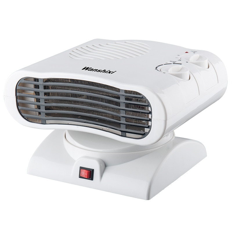 220V Cold and Warm Small Air Conditioner Heater Mini Fan Heater Bathroom Dual-Purpose Rotary Heater 800W