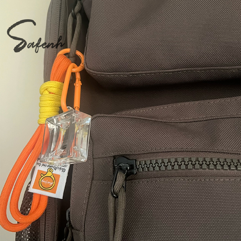 Acryl blanco pixelfilter sleutelhanger creatieve helder frame sleutelhanger paar verjaardag afstuderen tas hanger DIY accessoires