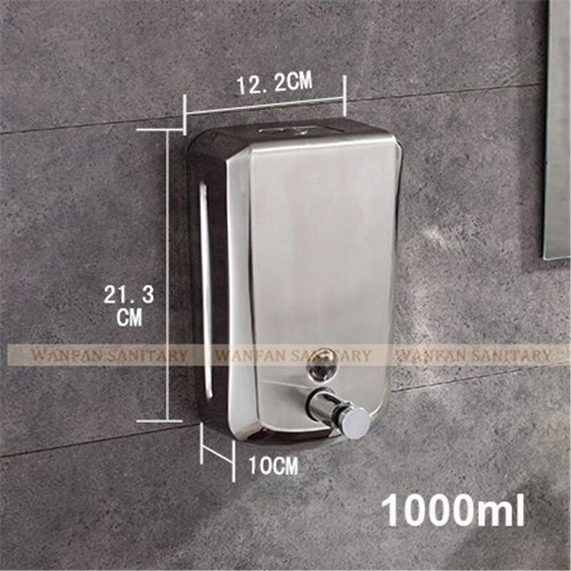 Liquid Soap Dispensers 500ml Wall Mount Dispenser For soap Modern Bathroom Shower Lotion Shampoo Liquid Soap Dispenser WF-18022: 1000ML