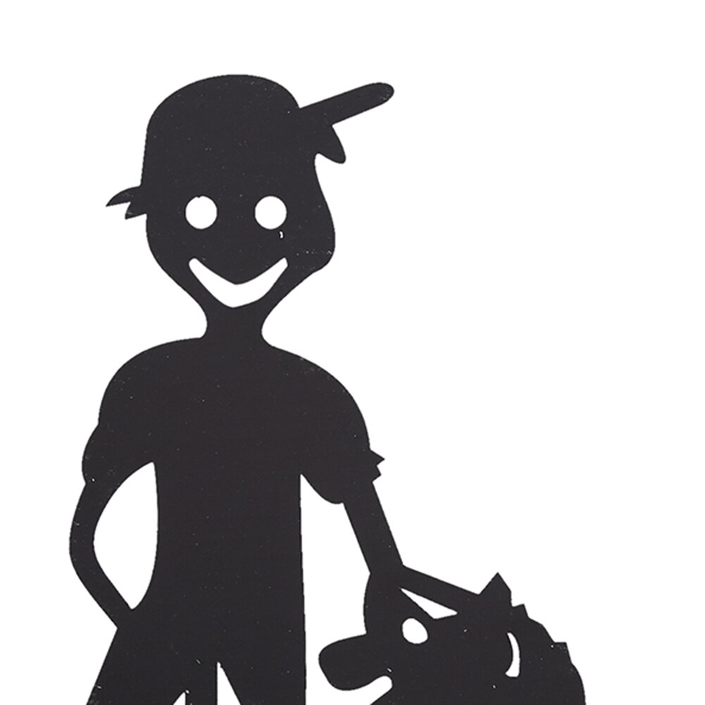 Halloween Prop Silhouette Art Ornaments Metal Stake Sculpture Garden Decors Shadow Yard Terror Party Decor