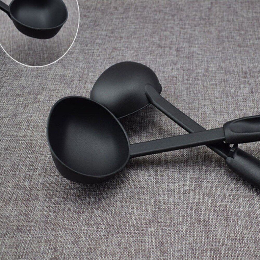 Cuisine soupe cuillère ustensiles de cuisine Nylon louche cuillère couleur noire cuisine cuisson louche pour servir soupe ustensile outils accessoires