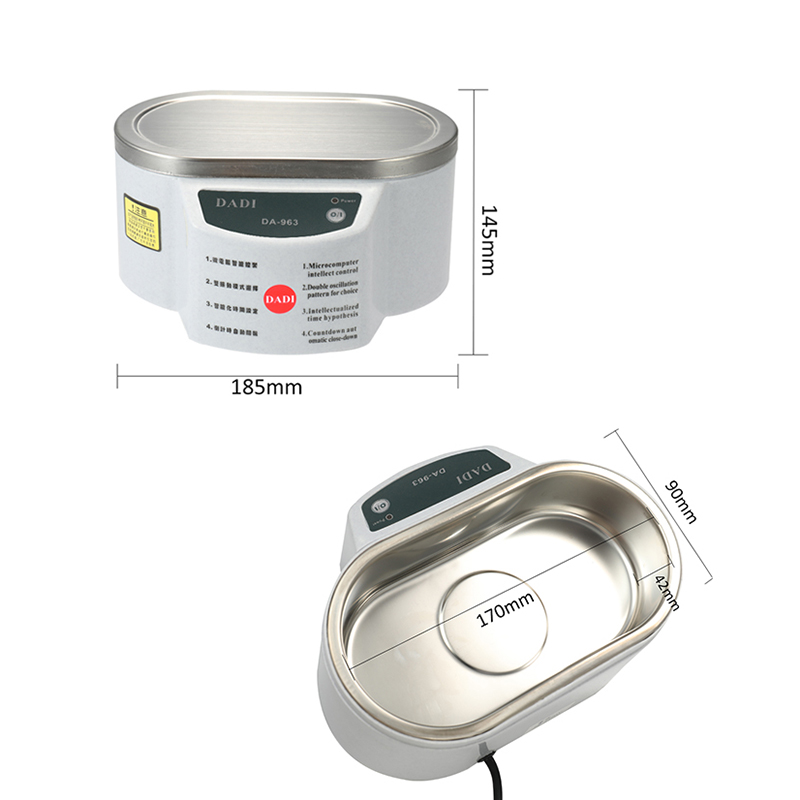 Limpiador ultrasónico 30/50W baño sonicador 40Khz Degas para relojes lentes de contacto gafas dentadura postiza maquinilla de afeitar eléctrica para maquillaje 220V