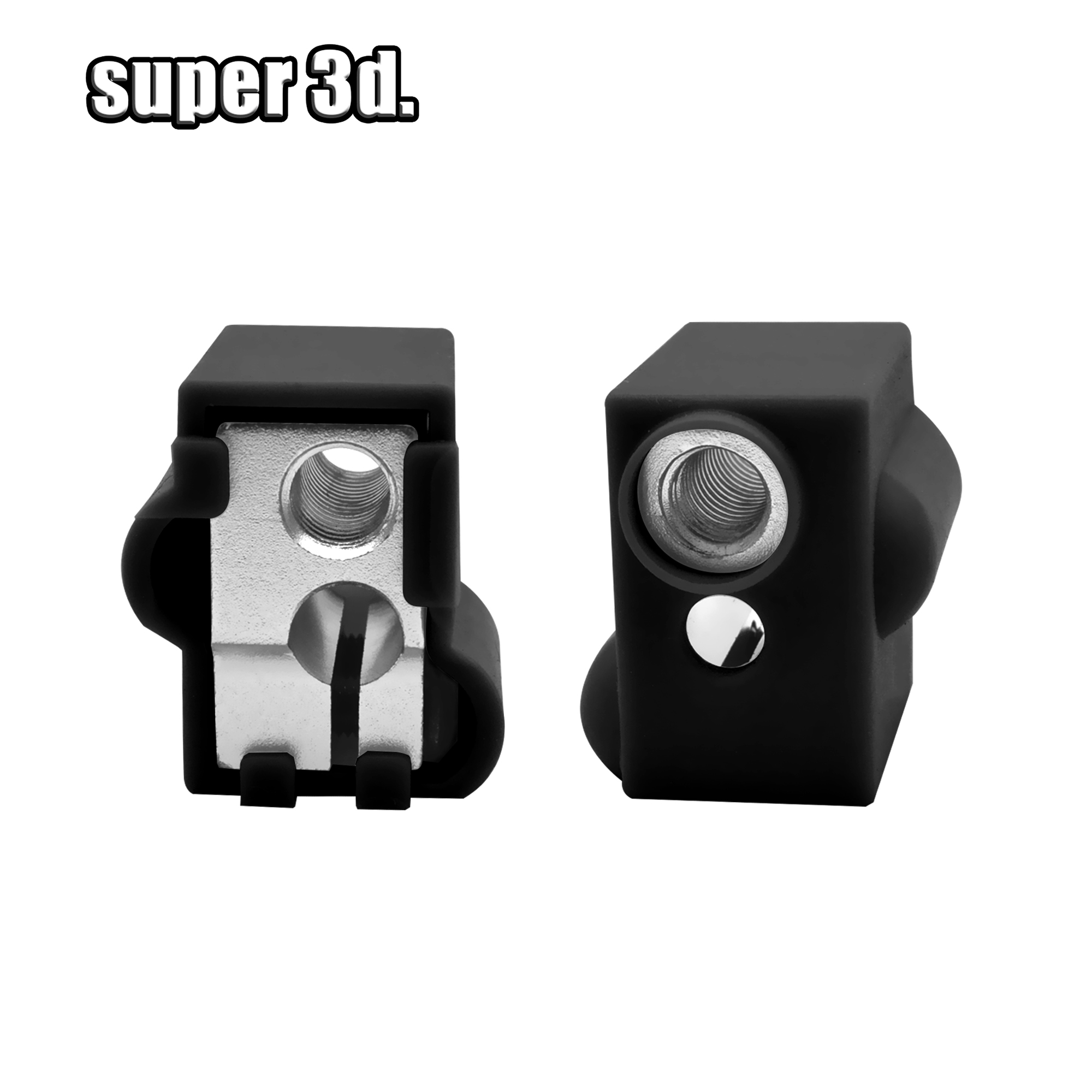 3D Drucker Teile Vulkan Silikon Socken mit Beheizten Aluminium Block für V6 J-kopf Hotend Extruder Reprap Block Schutzhülle abdeckung