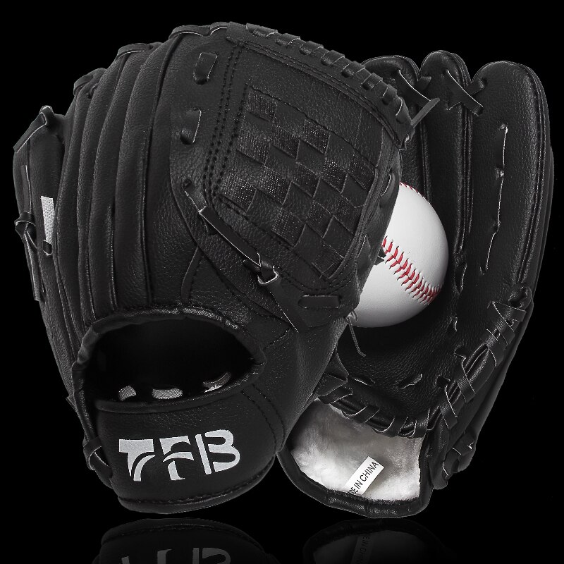 Guante de béisbol de cuero para hombres, equipo de entrenamiento de béisbol para niños y adultos, guantes de béisbol de Softball, BG50BB