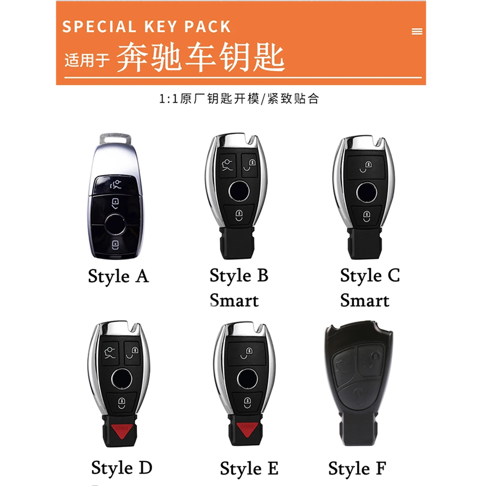 etui na kluczyk samochodowy klucz pokrywa robić Mercedes Benz A B C Class W203 W211 W204 CLS CLK 2017 E Class W213 2018 S class CLA SLK AMG brelok robić kluczy