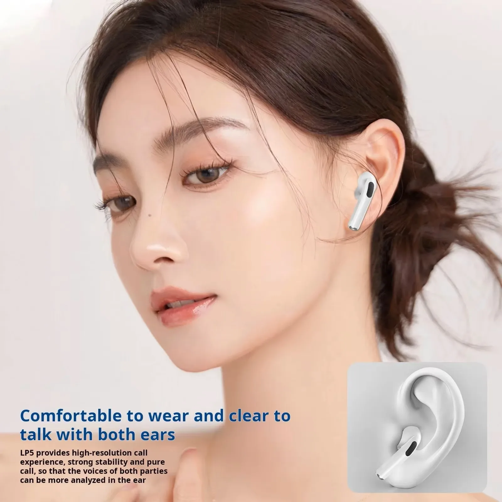 Originale pro 5 tws max trådløse bluetooth-øretelefoner med etui ørepropper støydempende headset for iphone og android-hodetelefoner