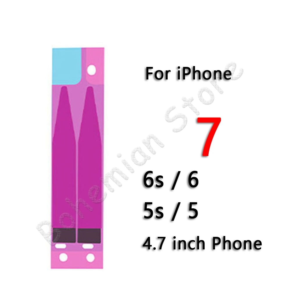 Tira de pegatinas adhesivas con batería para móvil, cinta adhesiva para iPhone 6, 6s, 7, 8 Plus, X, Xs, Max, XR, 5s, 5c, piezas de repuesto originales, 2 unidades: 4.7 inch