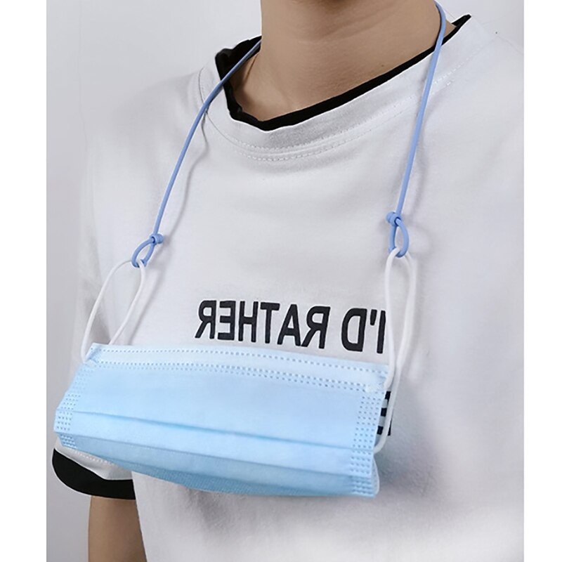 FAST SHIP! 28cm Silicone Mask Hanging Rope Face Mask Lanyard Mask Holder Adjustable Traceless Ear Hanging Rope Mask Accessories