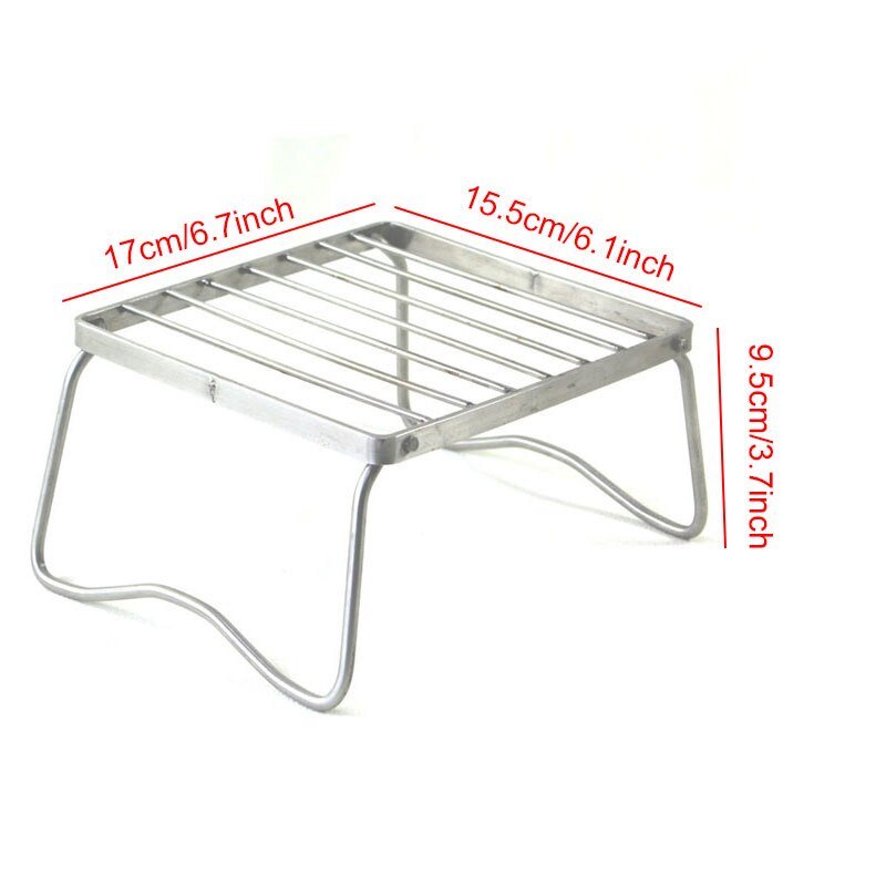 Portable Mini BBQ Grill Tools Kitchen Accessories Stainless Steel Folding Barbecue Grill For Outdoor Garden Camping Home Park: Default Title