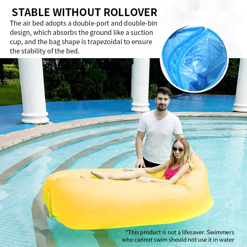 Opblaasbare Slaapzak Slaapzak Luchtbed Kussen Camping Opblaasbare Luie Sofa Tas Ultralichte Down Seizoen Air bed