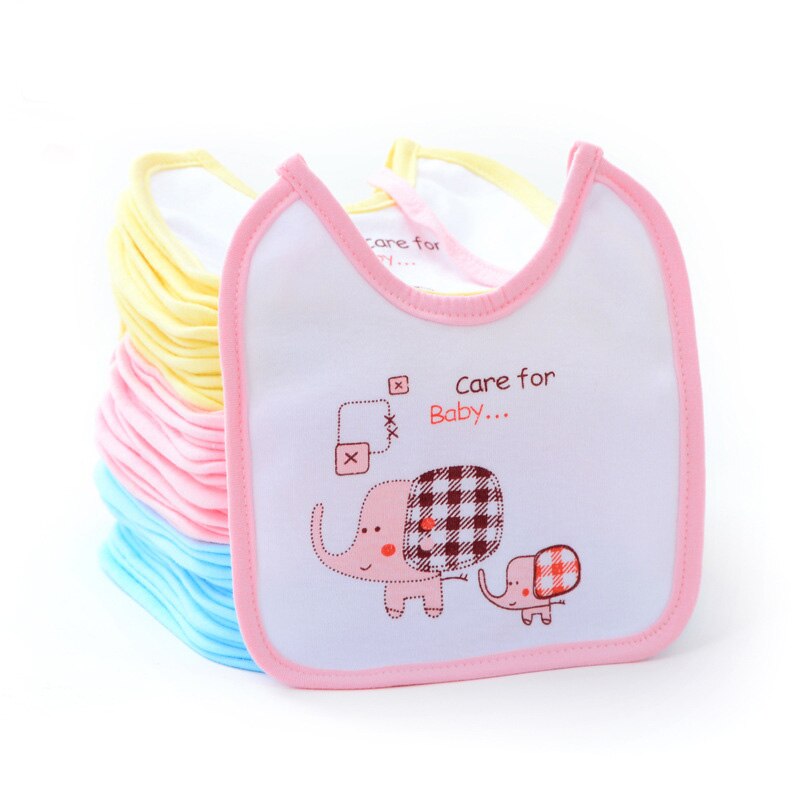 1 Stuk Cartoon Meisjes Jongen Slabbers Pasgeboren Katoen Olifant Peuter Speeksel Handdoek Feeding Stuff Burp Doek Waterdichte Baby: 1