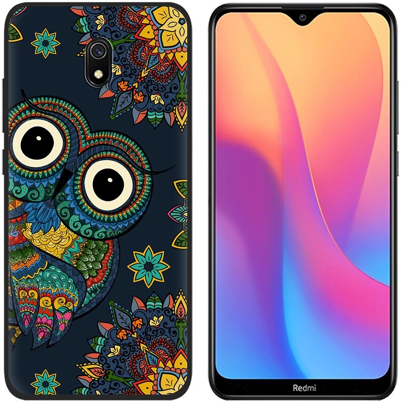 Anti-knock Copertura Posteriore Del Telefono Per Xiaomi Redmi 8A Colorato Copertura Del Telefono di TPU Dipinta di Disegno posteriore Alla Moda: Picture 9