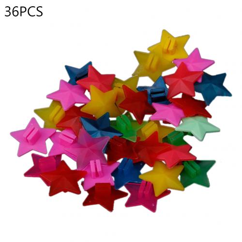26/36 stuks gemengde lichtgevende plastic clip fiets fiets wiel spaak kralen plastic clip spaak kraal fiets kralen draad kralen decoraties: Sterren