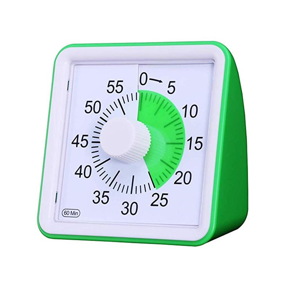 60 Minuut Visuele Timer Stille Tijd Management Tool voor Classroom Conferentie Countdown voor Kinderen en Volwassenen: Green