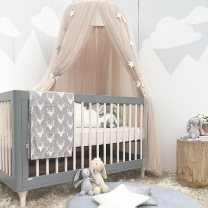 Lettino culla baldacchino zanzariera tenda sospesa tende di Tulle per telecamera da letto tenda da gioco per bambini telecamera dei bambini