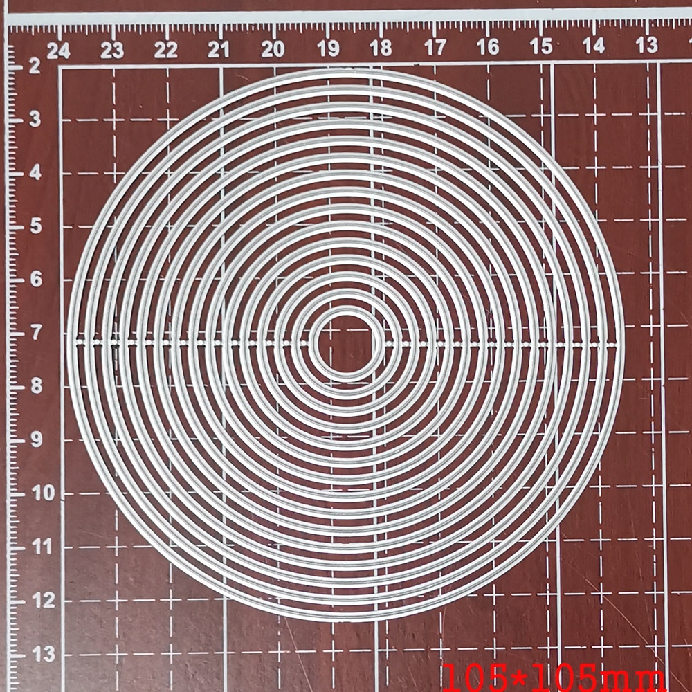 Troqueles de corte de Metal, marco redondo, hoja de cuchillo, molde de troquel, plantillas para manualidades, álbum de recortes, fabricación de tarjetas de felicitación, plantilla de troquel decorativo