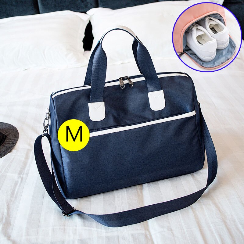 Fitness gym bag sac de sport bags tørr våte håndvesker svømming for kvinner sko tas reise trening vanntett bolsa  xa68a: Stil 2 blå m