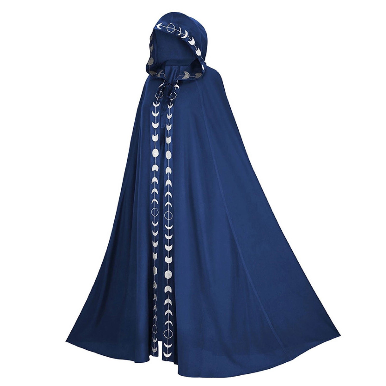 Mantello Cosplay di Halloween medievale cappotto con cappuccio cappotto mantello gotico Vintage Trench lungo Costume Cosplay di Halloween mantello da mago