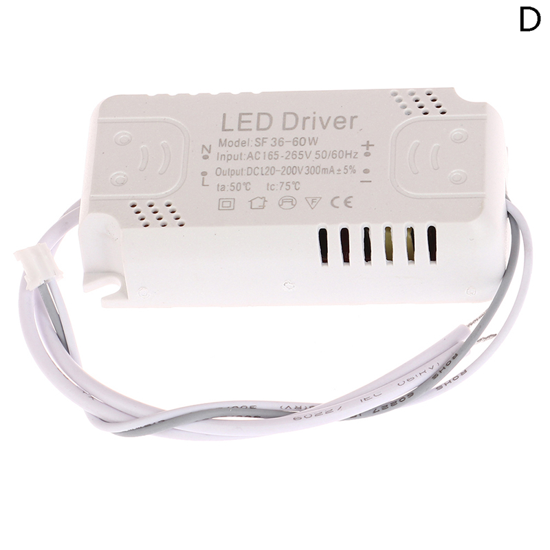 Carte de Pilote LED, 300mA, 8-24W, 20-36W, 30-50W, 36-60W, 50-70W, 60-80W, Éclairage d'Unité d'Alimentation, 1 Pièce: Bleu