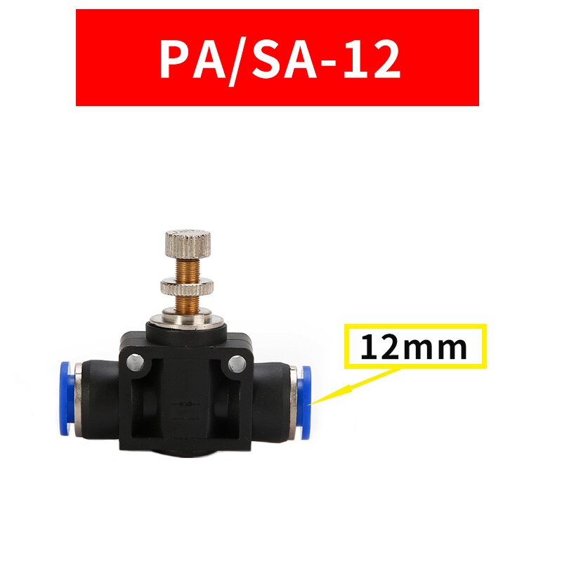 Connexions pneumatiques PA/ SA et tubes à impulsion directe, raccords rapides en plastique de 4mm/6mm/8mm/10mm/12mm: PA-12