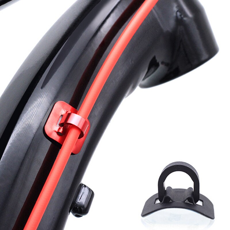 Bicycle Cables Housing Plastic/Aluminum Bike Oil Tube Fixed Clips C Shape Shift Brake Guide Cable Tube Fixed Clamp Frame Buckle