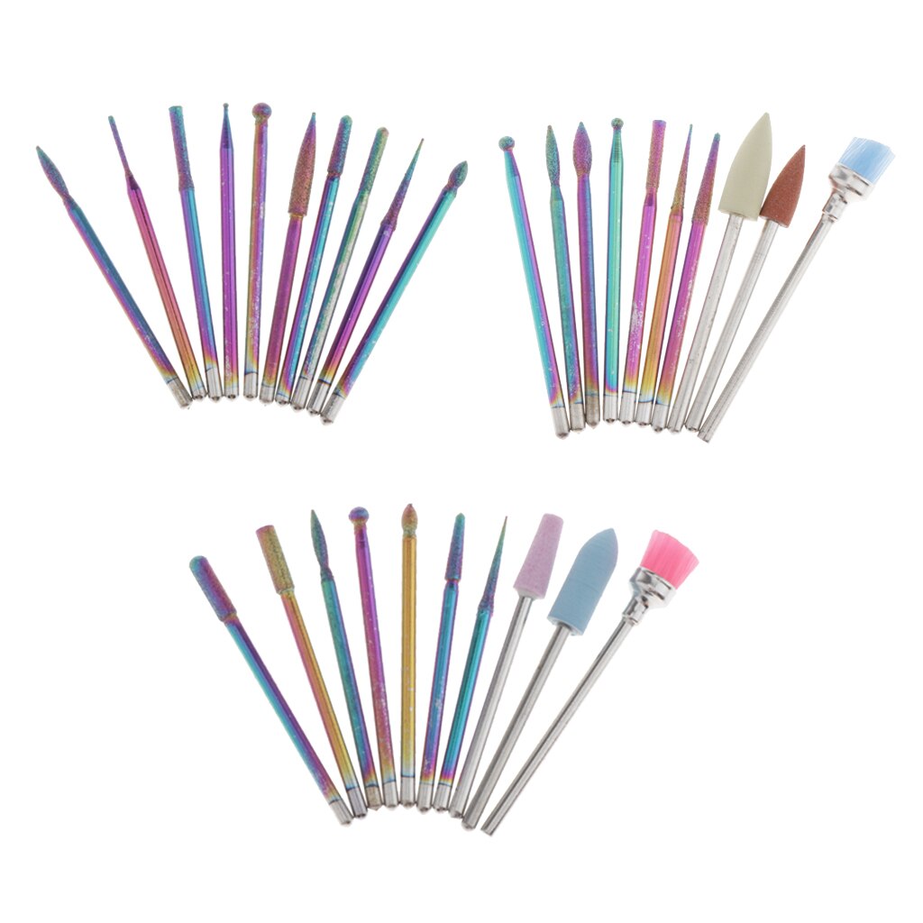 Tungsten Nail Drill Bits Set Fit For Drill Machine Acryli