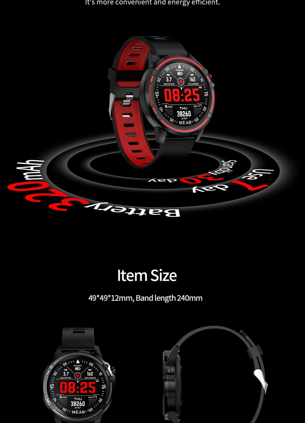 Voor Asus Zenfone Max Pro M2 ZB630KL ZB631KL Max Pro M1 ZB602KL Smart Horloge Mannen Bloeddruk Hartslag Sport fitness Horloges