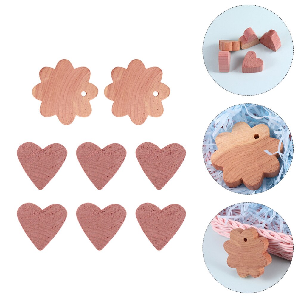 Simple Cedar Wood Blocks Mothproof Hanging Wood Blocks for Clothes Storage