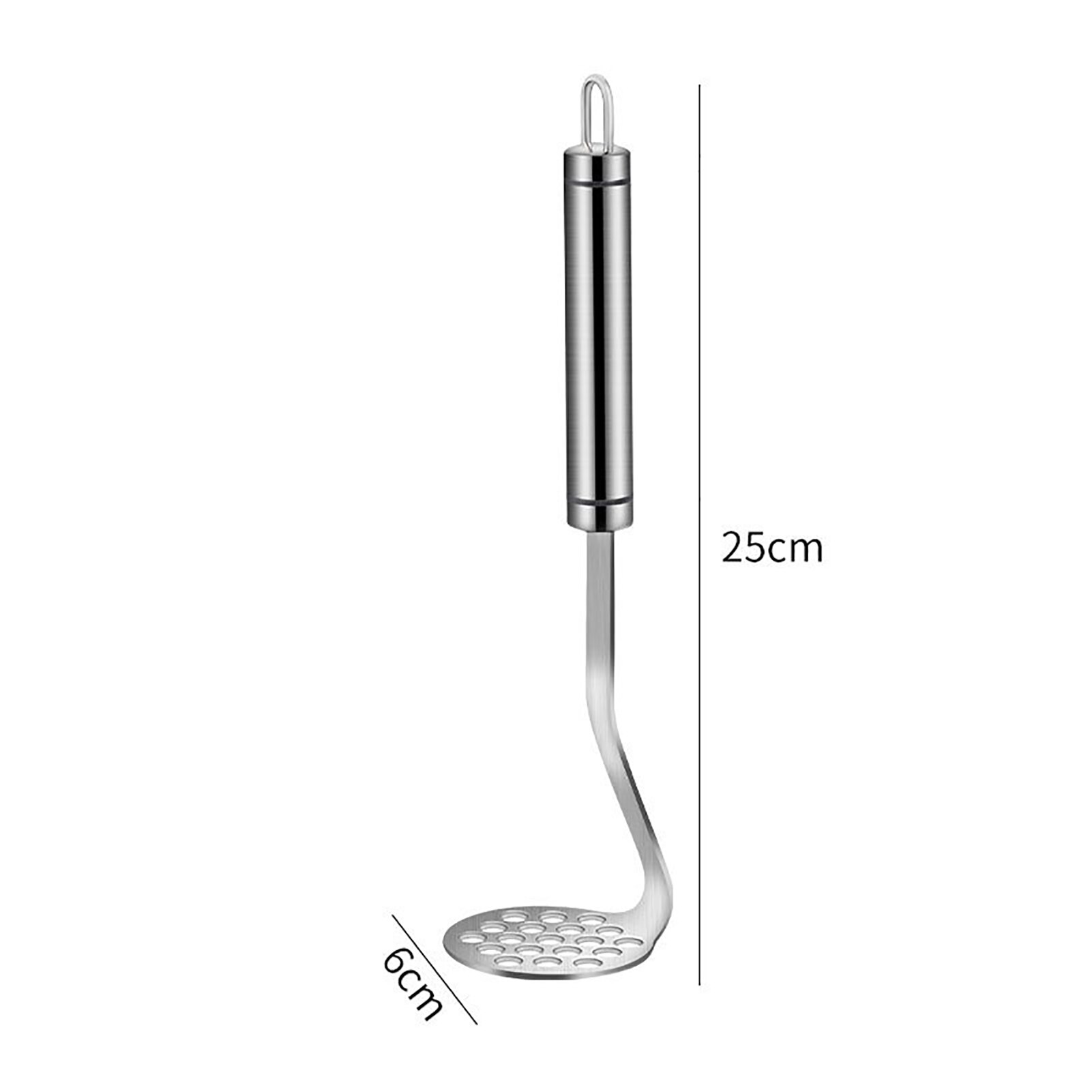 Mashed Potato Masher Stainless Steel Manual Mud Tool Fruit Tomato Potato Chip Mud Cutter Kitchen Fruit Vegetable Ricer Tools: Default Title