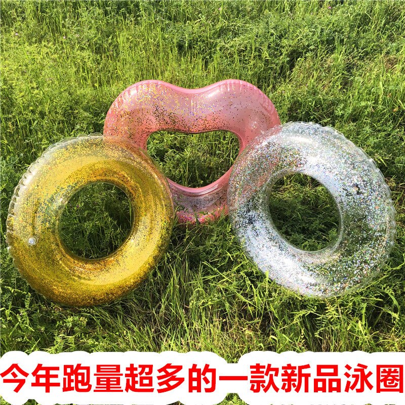 Pools & Water FunThe High penetration sequins transparent Swimming laps Baby & Kids' Floats