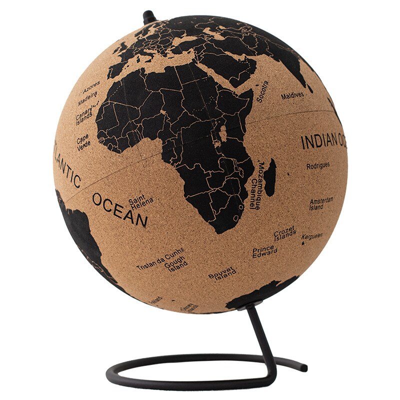 15/18/21/25Cm Engels Kurk Globe Geografie Onderwijs Levert Creatieve Meubels Eenvoudige Decoratie Fotografie Decoratie props