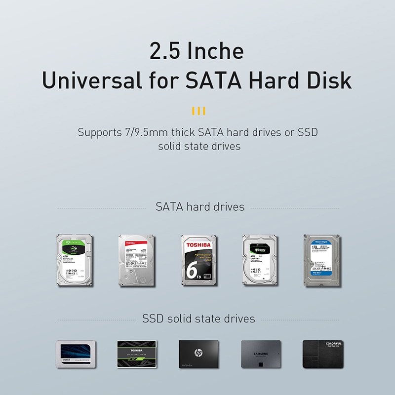 Baseus – boîtier pour disque dur SSD 2.5 pouces, SATA vers USB 3.1, adaptateur, Type USB C