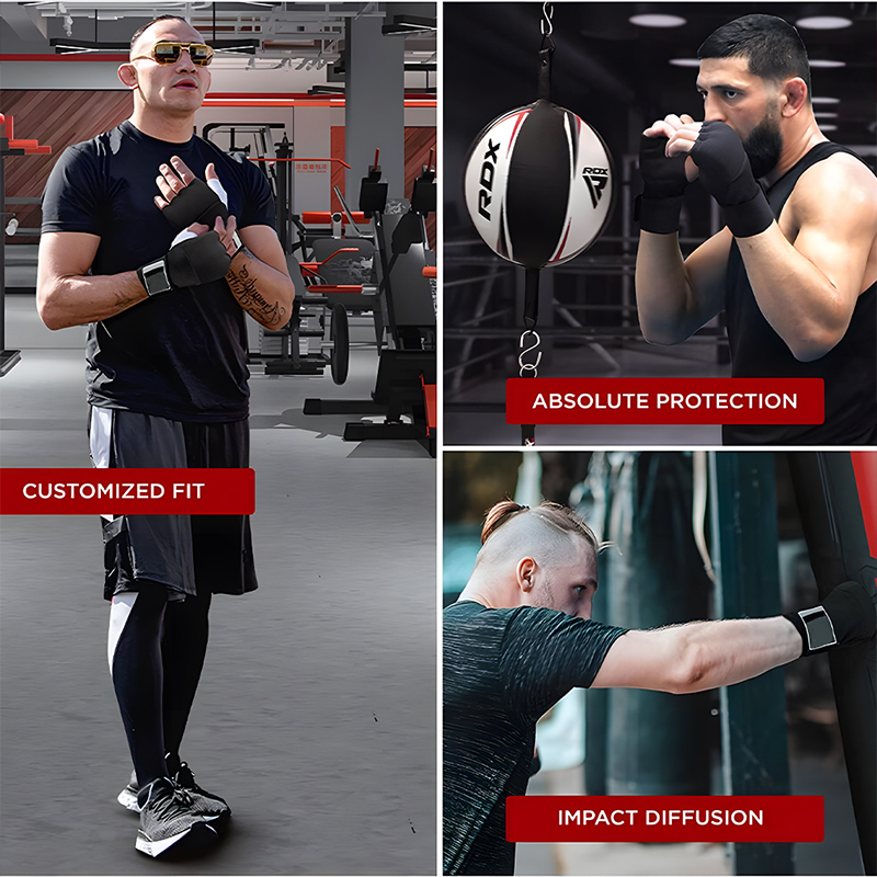 Boksen Hand Wrap Binnenhandschoenen Half Vinger Gel Bokshandschoen voor Muay Thai MMA Kickboksen Vechtsporten Ponsen Snelheidszak Training
