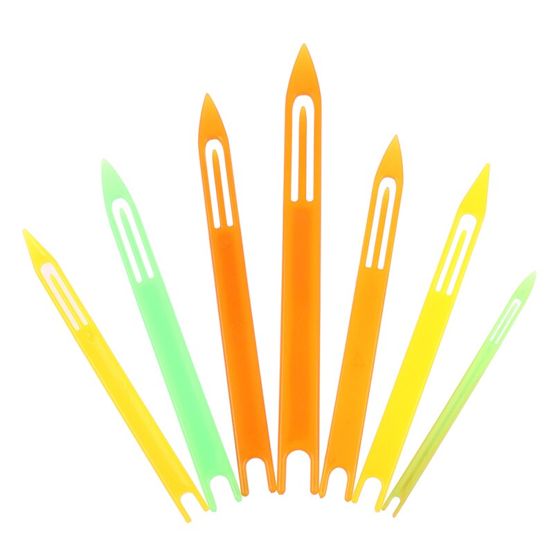 7 sztuk/zestaw sieci rybackiej igły naprawy netto narzędzie liniowe wahadłowce naprawianie tkania naprawy siatki igły sieci rybackie akcesoria nowy