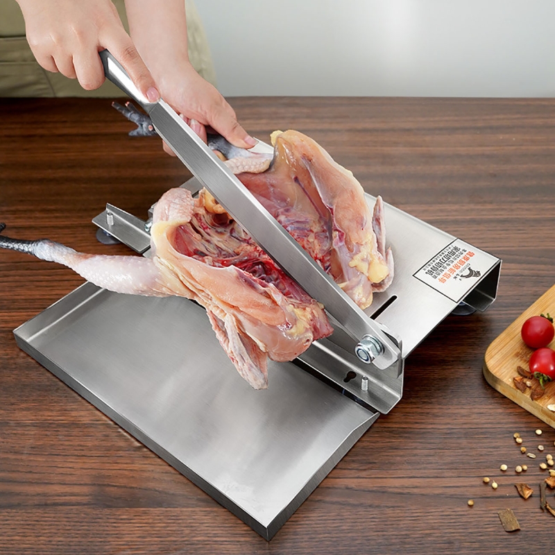 Edelstahl Fleisch Schneidemaschine Fleisch Schneidemaschine Knochen Schneiden Maschine Hackfleisch Lamm Knochen Fleisch Cutter Huhn Ente Fisch Rippen Lamm Schneiden